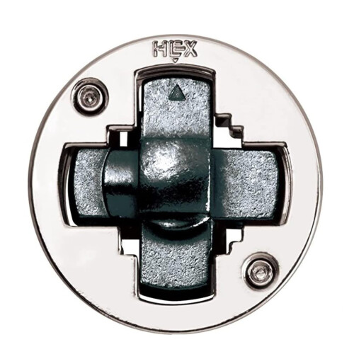 Hanayama Cast Hex Puzzle - Level 3 of 6 - Mid Range - Includes Crux Sticker 2