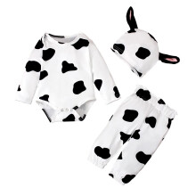 Lito Angels Infant Baby Girls & Boys Cow Print Bodysuit Costume Set