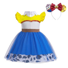 Lito Angels Girls Cowgirl Tulle Dress, Blue