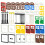 MALEKO Doors and Windows Set, 150+PCS House Building Bricks Accessories 1
