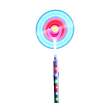 LED Swivel Fan Wand, Light Up Flashing Windmill Spinner Toy