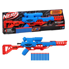Nerf Alpha Strike Wolf LR-1 Blaster with Targeting Scope, 12 Darts, Toys for Kids Teens and Adults, Christmas Toy for Boys