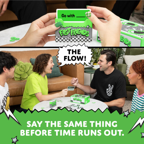 Exploding Kittens Exploding Kittens Fast Friends, 2-8 Players, Age 7+ Word Game 2