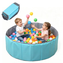 Ball Pit, 100 cm Foldable Baby Ball Pit, Dog Ball Pits, Round Ocean Ball Pits for Children Girls Boys
