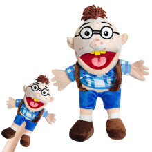 Jeffy Puppet Plush Toy Doll, 40cm Jeffy Hand Puppets with Working Mouth, Hand Puppets for Kids