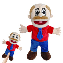 Jeffy Puppet Plush Toy Doll, 40cm Jeffy Hand Puppets with Working Mouth, Hand Puppets for Kids
