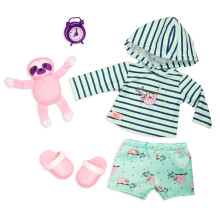 Our Generation 18-Inch Doll Pajama Outfit, Sleepy Sloth Sleepwear Set