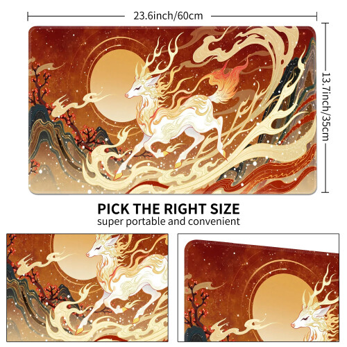 MTG Playmat 24" x 14" Stitched Edges Surface Battle Board Game Mat 1