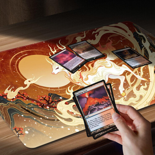 MTG Playmat 24" x 14" Stitched Edges Surface Battle Board Game Mat 2