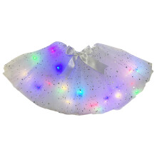 Single Color Bling Stars Led Lights Lady Tulle Tutu