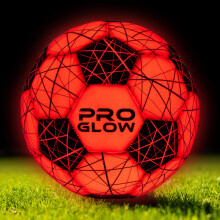 Pro Striker Pro Glow Football, Size 5 Light Up Foot Ball for Kids and Adults, LED Glow Football for Night Play