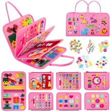 Montessori Busy Board for Toddlers 1-3, Toddler Busy Book, Montessori Toys