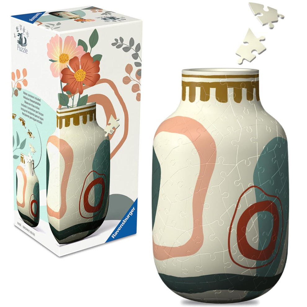 Ravensburger, Vase Abstract Beige 3D Jigsaw, Jigsaws & Puzzles, Art, Gift - Image 7