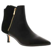 (Black, 3.5 (Adults')) Clarks Womens Ankle Boots Violet 55 Zip Black Leather Zip black UK Size