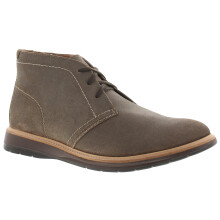 (Grey, 9 (Adults')) Clarks Mens Chukka Boots Chantry Mid Grey Waxy Suede Lace Up grey UK Size