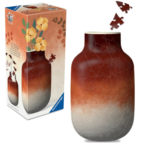 Ravensburger Ravensburger 3D Puzzle Vase Gradient Brick-Red - Ages 10+, 162 pieces