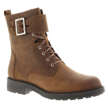 (Brown, 6 (Adults')) Clarks Womens Ankle Boots Orinoco 2 Leather Sheepskin Lining Lace Zip brown UK S