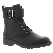 (Black, 5.5 (Adults')) Clarks Womens Ankle Boots Orinoco 2 Leather Sheepskin Lining Lace Zip black UK S