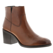 (Tan, 7.5 (Adults')) Clarks Womens Ankle Boots Valvestino Lo Dark Tan Leather Zip Fastening UK Size
