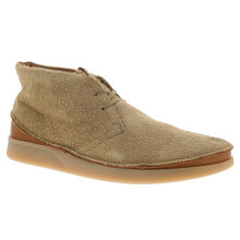 (Beige, 10 (Adults')) Clarks Mens Desert Boots Oakland Rise Suede Lace Up sandstone UK Size