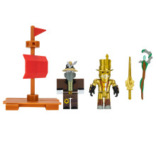 Roblox ROB0686 Action Collection: Build a Boat for Treasure by Chillz Studios: Swashbuckling Seafarers [Includes Exclusive Virtual Item], Multi