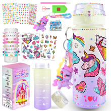 Sanilinwild DIY Water Bottle & Bracelet Kit for Girls 4-12, Gifts for Girls