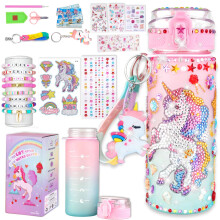 Sanilinwild DIY Water Bottle & Bracelet Kit for Girls 4-12,Gifts for Girls