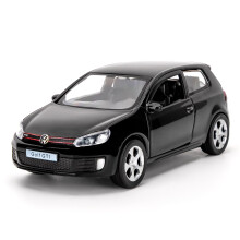TGRCM-CZ Volkswagen Golf GTI Car Model, 1/36 Scale Casting Zinc Alloy Toy Car for Kids, Pull Back Vehicles for Toddlers Kids Boys Girls Gift (Black)