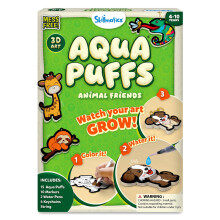 Skillmatics Aqua Puffs Animals, Arts & Crafts Kit, Gifts for Boys & Girls
