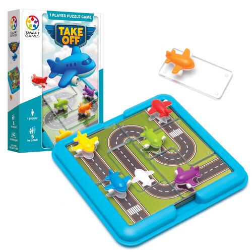 SmartGames - Take Off, 1 Player Puzzle Game with 60 Challenges, Ages 5+
