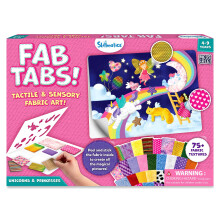 Skillmatics Fab Tabs - Unicorns & Princesses, Sensory & Tactile Fabric Art