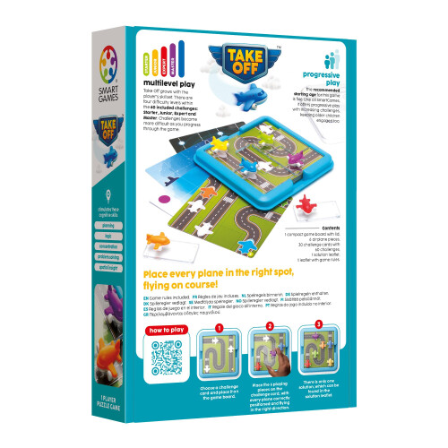 SmartGames - Take Off, 1 Player Puzzle Game with 60 Challenges, Ages 5+ 2