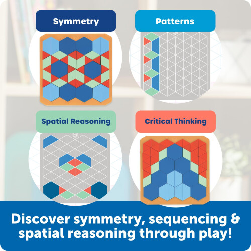 Learning Resources Learning Resources STEM Explorers Math Mosaics, Pattern Blocks, Ages 5+ 2