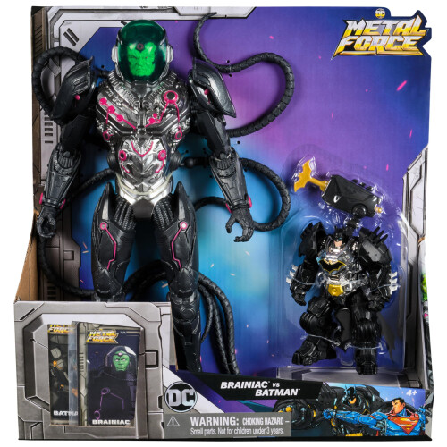 Spin Master DC Comics Metal Force Brainiac vs Batman Figure Pack 1