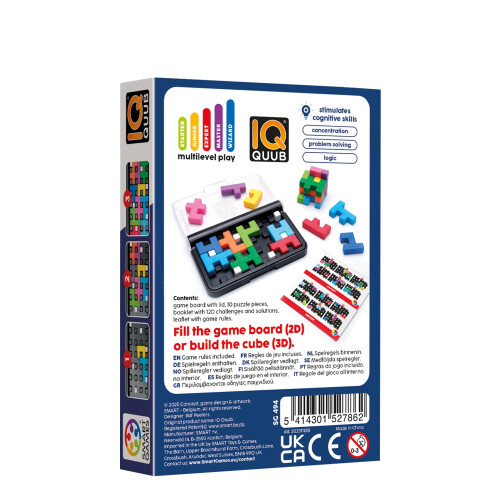SmartGames - IQ Quub, 1 Player Logic Game with 120 Challenges, Ages 6+ 2