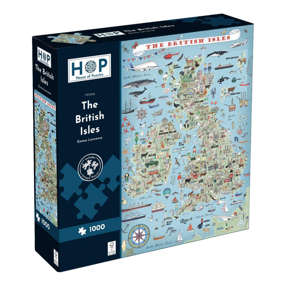 B&Q - The British Isles1000 Piece Jigsaw Puzzle - Image 4