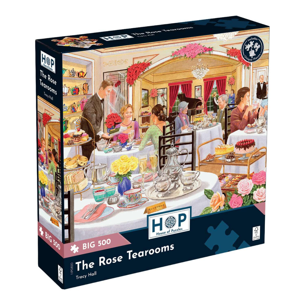 The House of Puzzles - Jigsaw Puzzle - The Rose Tearooms - 500 Pieces - Large - Image 5