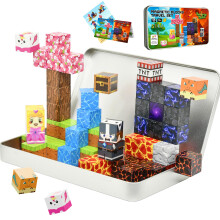 Magnetic Blocks Travel Set 45PC Magic Portal Mini Magnetic Blocks Building Blocks Click Blocks STEM Montessori Sensory Toys for Boys & Girls 3+ Years