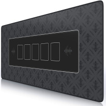 TITANWOLF XXL Poker Mat 900 x 400 mm, Large Gaming Mouse Mat for Texas Hold'em, Blackjack and Card Games, Non-Slip Rubber Base, Stitched Edges
