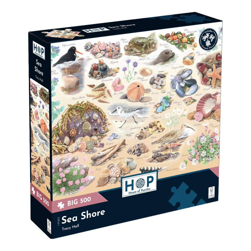 House of Puzzles Sea Shore BIG Jigsaw Puzzle (500 XL) - Image 5