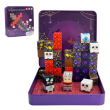 49PCS Mini Magnetic Building Blocks for Kids Ages 3-8 | STEM Educational Travel Toys with Portable Iron Storage Box