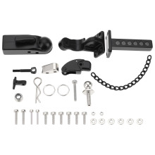 1Set 1:10 RC Crawler Trailer Hook + Drop Hitch Receiver for 1/10 SCX10 90046 90047 Compatible with Traxxxas TRX4 RC