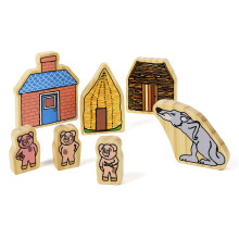Yellow Door The Three Little Pigs Character Set | Storytelling | Traditional Tales | Story Book Characters