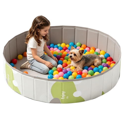 Ball Pit, 100cm Foldable Baby Ball Pit for Baby