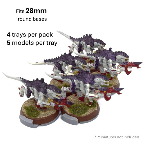 Assault Movement Tray, 28mm, 4 Pack, Storage and Gaming 1