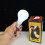 MilesMagic Close Up Comedy Magic Lamp LED Glow In Hand, Push Button Model Gimmick Battery Light Bulb for Magic Trick, White 9