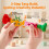 232 PCS Marble Run STEM Building Toy Set with 45 Colourful Plastic Marbles 3