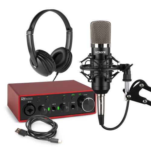 Vocal Studio Package with Microphone, Audio Interface and Headphones - CMS400