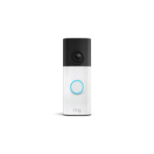 Ring Battery 2K Video Wireless Doorbell Speckled White - Night Vision - 6x Zoom