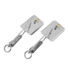 2 Planches de Pêche en Acier Inoxydable pour Pêche à la Traîne, avec Paravanes en Fil D'Acier pour Bateaux Équipés de Downriggers A